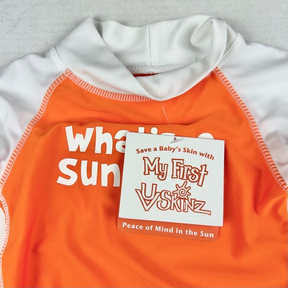 UVSkinz Unisex "What's a Sunburn?" Swim Rash-guard 12-24 Months - Picture 8 of 11